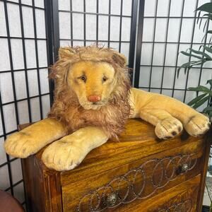 Vintage Leo Lion Plush Mohair Germany Steiff Large